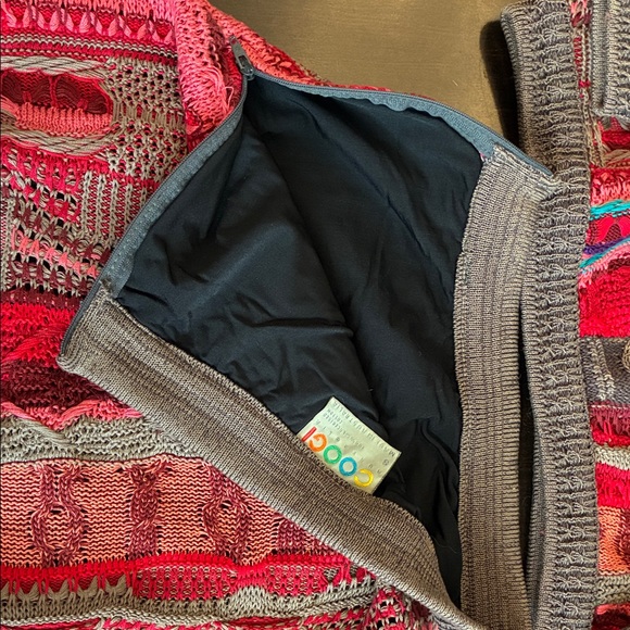 Vintage circa 1990 COOGI Multicolor Red Knit Ensemble Sweater and Skirt Size S - Picture 6 of 16